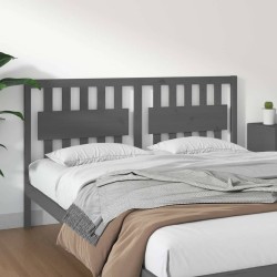 Tête de lit Gris 165,5x4x100 cm Bois massif de pin 627284627284