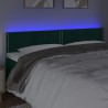 Tête de lit à LED Vert foncé 200x5x78/88 cm Velours 627288627288
