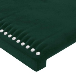 Tête de lit à LED Vert foncé 200x5x78/88 cm Velours 627288627288