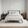 Table de chevet 2 pc Chêne fumé Bois d'ingénierie 627289627289