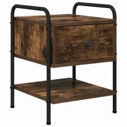 Table de chevet 2 pc Chêne fumé Bois d'ingénierie 627289627289