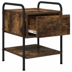 Table de chevet 2 pc Chêne fumé Bois d'ingénierie 627289627289