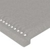 Tête de lit Gris clair 200x5x118/128 cm Tissu 627290627290