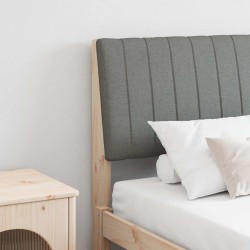 Tête de lit capitonnée Gris foncé 150 cm Pin massif 627292627292
