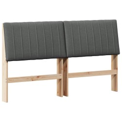 Tête de lit capitonnée Gris foncé 150 cm Pin massif 627292627292