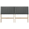 Tête de lit capitonnée Gris foncé 150 cm Pin massif 627292627292