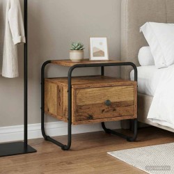 Table de chevet Bois ancien Bois d'ingénierie 627293627293
