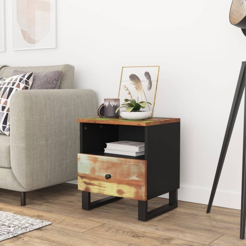 Table de chevet Bois de récupération et d'ingénierie 627297627297