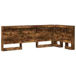 Tête de lit de rangement Chêne fumé 90 cm Bois d'ingénierie 627299627299