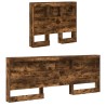 Tête de lit de rangement Chêne fumé 90 cm Bois d'ingénierie 627299627299