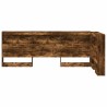 Tête de lit de rangement Chêne fumé 90 cm Bois d'ingénierie 627299627299