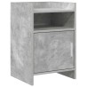 Tables de chevet Gris béton 40 x 36 x 60 cm Bois d'ingénierie 627300627300