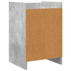 Tables de chevet Gris béton 40 x 36 x 60 cm Bois d'ingénierie 627300627300
