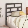 Tête de lit Gris 106x4x100 cm Bois massif de pin 627301627301