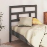 Tête de lit Gris 106x4x100 cm Bois massif de pin 627301627301