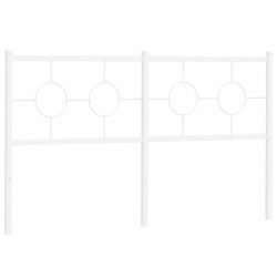 Tête de lit de remplacement métal blanc 160 cm 627302627302