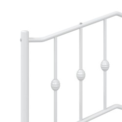 Tête de lit de remplacement métal blanc 100 cm 627303627303
