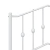 Tête de lit de remplacement métal blanc 100 cm 627303627303