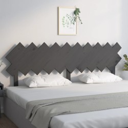 Tête de lit Gris 196x3x80,5 cm Bois massif de pin 627304627304