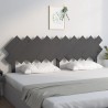 Tête de lit Gris 196x3x80,5 cm Bois massif de pin 627304627304