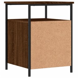 Table de chevet chêne marron 44x45x60 cm bois d'ingénierie 627307627307