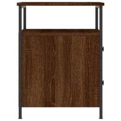 Table de chevet chêne marron 44x45x60 cm bois d'ingénierie 627307627307
