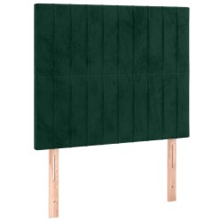 Tête de lit à LED Vert foncé 90x5x118/128 cm Velours 627308627308