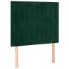 Tête de lit à LED Vert foncé 90x5x118/128 cm Velours 627308627308