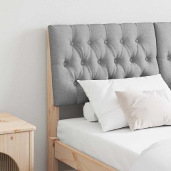 Tête de lit capitonnée Gris clair 150 cm Pin massif 627311627311
