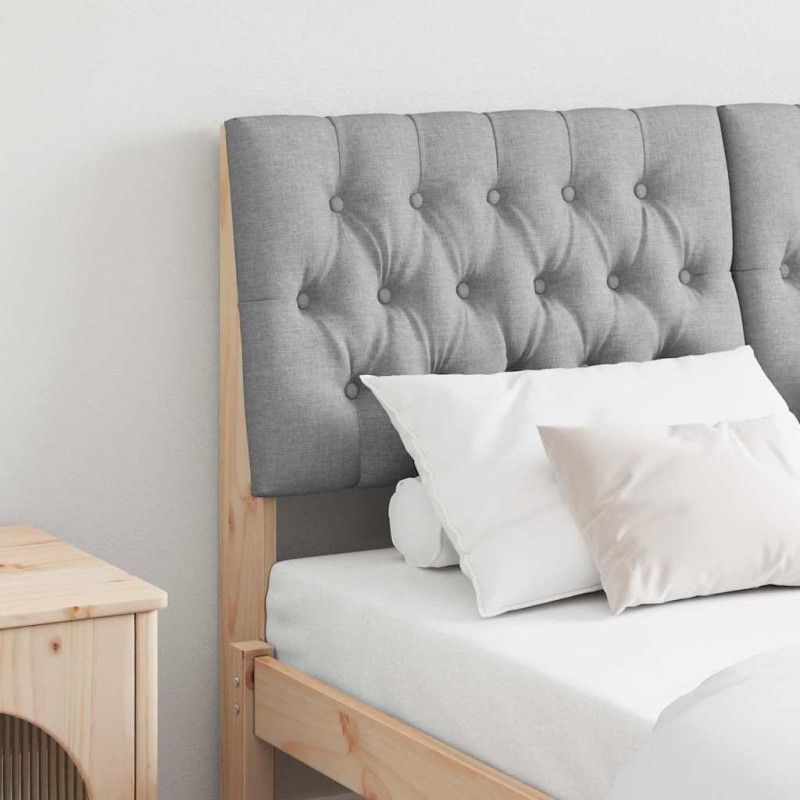 Tête de lit capitonnée Gris clair 150 cm Pin massif 627311627311