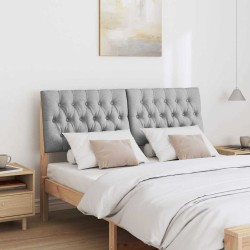 Tête de lit capitonnée Gris clair 150 cm Pin massif 627311627311
