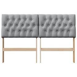 Tête de lit capitonnée Gris clair 150 cm Pin massif 627311627311