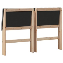Tête de lit capitonnée Gris clair 150 cm Pin massif 627311627311