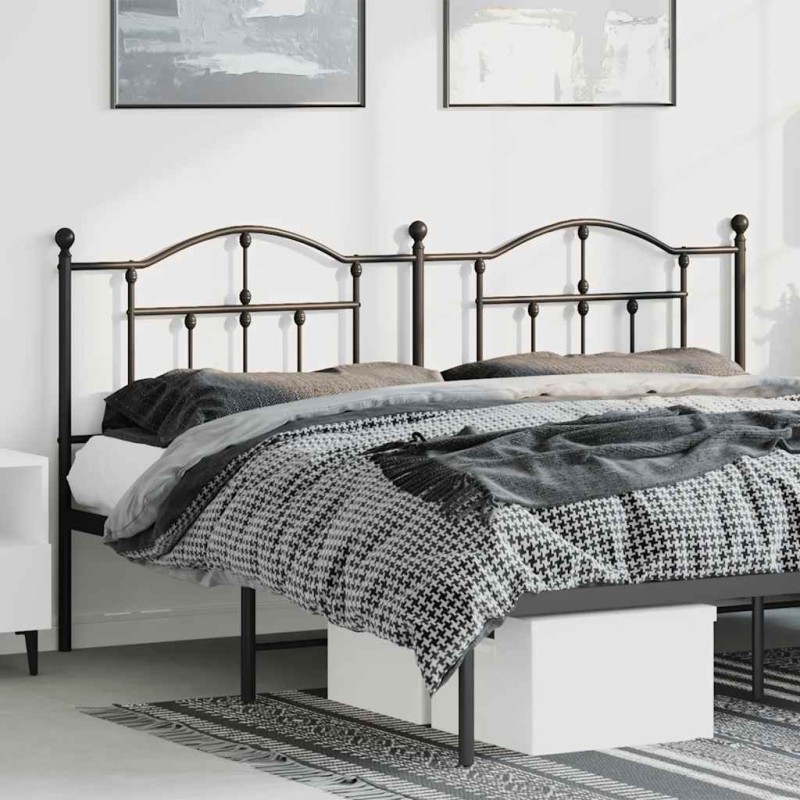 Tête de lit de remplacement métal noir 180 cm 627312627312