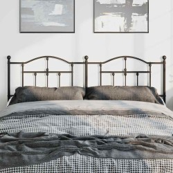 Tête de lit de remplacement métal noir 180 cm 627312627312