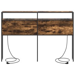 Tête de lit de rangement Chêne fumé Bois d'ingénierie 627313627313
