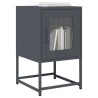Table de chevet anthracite 36x39x60,5 cm acier laminé à froid 627315627315