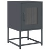 Table de chevet anthracite 36x39x60,5 cm acier laminé à froid 627315627315