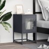 Table de chevet anthracite 36x39x60,5 cm acier laminé à froid 627315627315