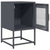 Table de chevet anthracite 36x39x60,5 cm acier laminé à froid 627315627315