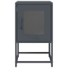 Table de chevet anthracite 36x39x60,5 cm acier laminé à froid 627315627315