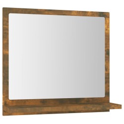 Miroir de bain Chêne fumé 40x10,5x37 cm Bois d'ingénierie 627316627316