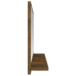 Miroir de bain Chêne fumé 40x10,5x37 cm Bois d'ingénierie 627316627316