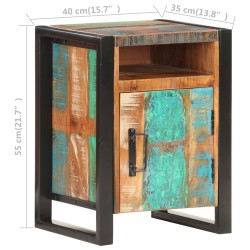Table de chevet 40x35x55 cm Bois de récupération massif 627317627317
