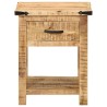 Table de chevet 40x40x50 cm bois de manguier massif 627318627318