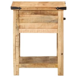 Table de chevet 40x40x50 cm bois de manguier massif 627318627318