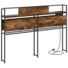 Tête de lit de rangement Chêne fumé Bois d'ingénierie 627321627321