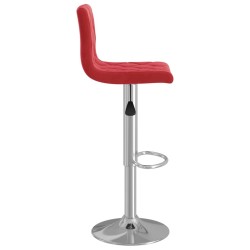 Tabourets de bar lot de 2 rouge bordeaux velours 627322627322