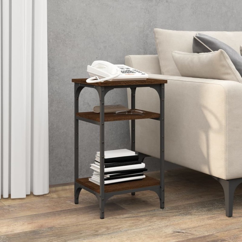 Table d'appoint Chêne marron 35x30x60 cm Bois d'ingénierie 627323627323