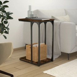 Table d'appoint Chêne fumé 40x30x60 cm Bois d'ingénierie 627324627324